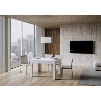 Bibi Tisch - Ausziehbarer Tisch 90x120/180 cm Bibi Weiß Spatel