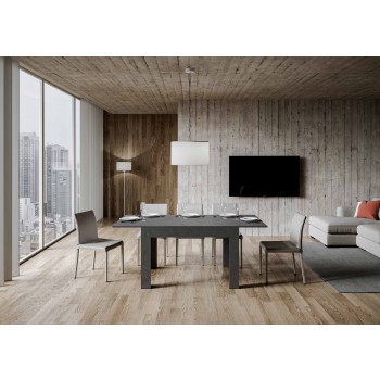 Bibi Tisch - Ausziehbarer Tisch 90x120/180 cm Bibi Weiß Spatel