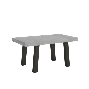 Bridge Table - Ausziehbarer Tisch 90x160/264 cm Bridge Weiße Esche Anthrazit Rahmen