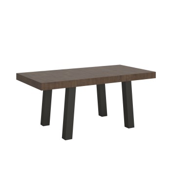 Bridge Table - Ausziehbarer Tisch 90x180/284 cm Bridge Weiße Esche Anthrazit Rahmen