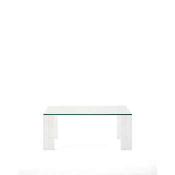 Adularia Beistelltisch aus gehärtetem Glas