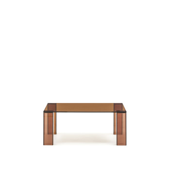 Adularia Beistelltisch aus gehärtetem Glas