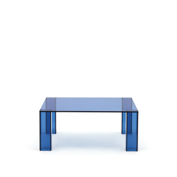 Adularia Beistelltisch aus gehärtetem Glas