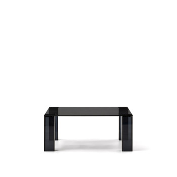 Adularia Beistelltisch aus gehärtetem Glas