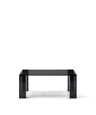 Adularia Beistelltisch aus gehärtetem Glas