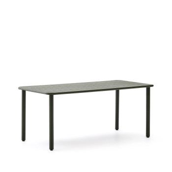 Brai Gartentisch aus dunkelgrauem verzinktem Stahl 180 x 90 cm