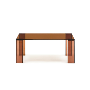 Adularia Beistelltisch aus gehärtetem Glas