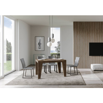 Naxy Premium Tisch D.90 - Ausziehbarer Tisch 130/234x90 cm Naxy Premium Esche weiß