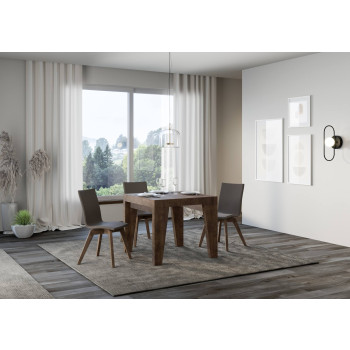 Naxy Premium Tisch D.90 - Ausziehbarer Tisch 90/246x90 cm Naxy Premium Esche weiß