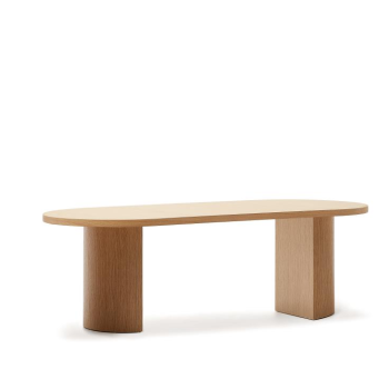 Nealy Tisch mit Walnussfurnier und natürlichem Finish 240 x 100 cm