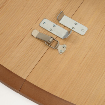 Oqui ausziehbarer ovaler Tisch in Eichenfurnier Ø120(20