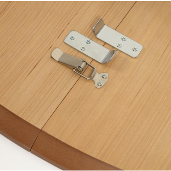 Oqui ausziehbarer runder Tisch aus Eichenfurnier Ø120