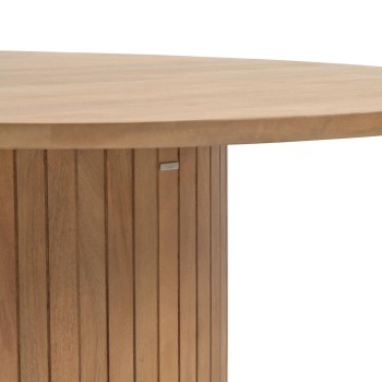 Licia runder Tisch aus massivem Mangoholz mit natürlichem Finish Ø 120 cm