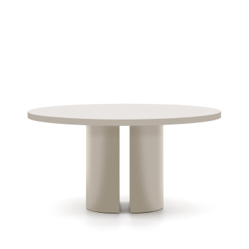 Nealy DM runder Tisch lackiert mit Ecru-Finish Ø 150 cm