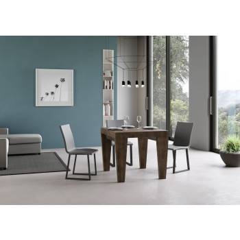 Spimbo Tisch D.90 - Ausziehbarer Tisch 90/246x90 cm Spimbo Weiße Esche