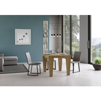 Spimbo Tisch D.90 - Ausziehbarer Tisch 90/246x90 cm Spimbo Weiße Esche