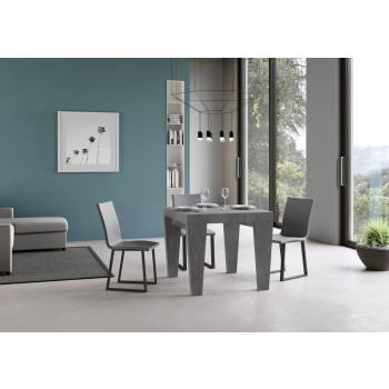 Spimbo Tisch D.90 - Ausziehbarer Tisch 90/246x90 cm Spimbo Weiße Esche