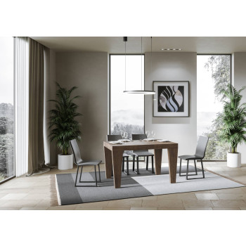 Spimbo Premium Tisch D.90 - Ausziehbarer Tisch 120/224x90 cm Spimbo Premium Weiße Esche