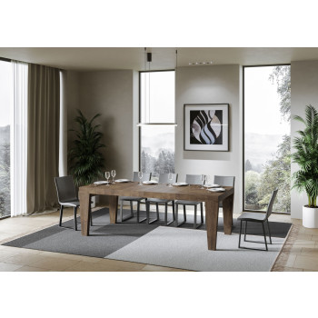 Spimbo Premium Tisch D.90 - Ausziehbarer Tisch 120/224x90 cm Spimbo Premium Weiße Esche