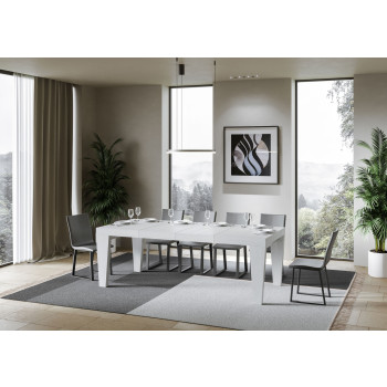 Spimbo Premium Tisch D.90 - Ausziehbarer Tisch 130/234x90 cm Spimbo Premium Weiße Esche