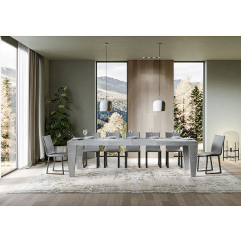 Spimbo Premium Tisch D.90 - Ausziehbarer Tisch 200/460x90 cm Spimbo Premium Weiße Esche