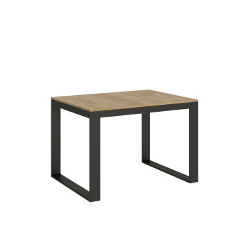 Tecno Evolution Table P.90 - Ausziehbarer Tisch 120/224x90 cm Tecno Evolution Gestell aus weißer Esche und Beine aus anthrazit