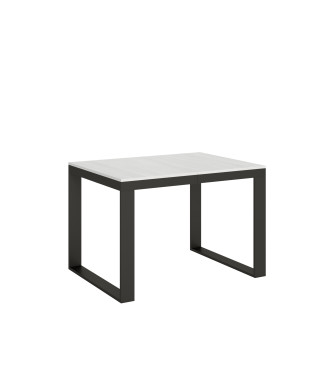 Tecno Evolution Table P.90 - Ausziehbarer Tisch 120/224x90 cm Tecno Evolution Gestell aus weißer Esche und Beine aus anthrazit