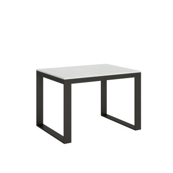 Tecno Evolution Table P.90 - Ausziehbarer Tisch 120/380x90 cm Tecno Evolution Gestell aus weißer Esche und Beine aus anthrazit