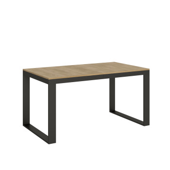 Tecno Evolution Table P.90 - Ausziehbarer Tisch 160/420x90 cm Tecno Evolution Gestell aus weißer Esche und Beine aus anthrazit