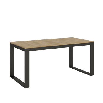 Tecno Evolution Table P.90 - Ausziehbarer Tisch 180/440x90 cm Tecno Evolution Gestell aus weißer Esche und Beine aus anthrazit