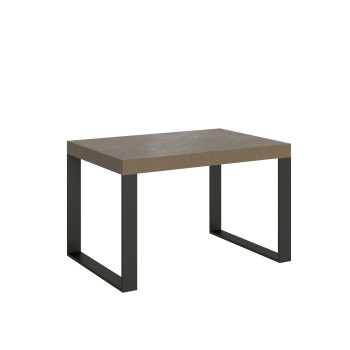 Tecno Table P.90 - Ausziehbarer Tisch 140/400x90 cm Tecno-Weißesche mit anthrazitfarbenen Beinen