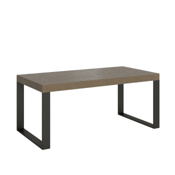 Tecno Table P.90 - Ausziehbarer Tisch 180/440x90 cm Tecno-Weißesche mit anthrazitfarbenen Beinen