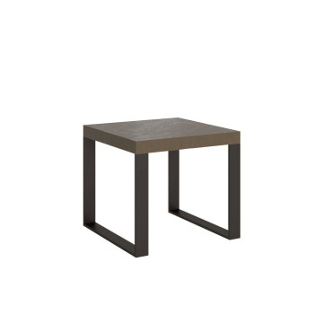 Tecno Premium Table P.90 - Ausziehbarer Tisch 90/246x90 cm Tecno Premium Esche weiß mit Beinen in Anthrazit