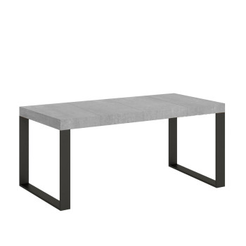 Tecno Premium Table P.90 - Ausziehbarer Tisch 90/246x90 cm Tecno Premium Esche weiß mit Beinen in Anthrazit