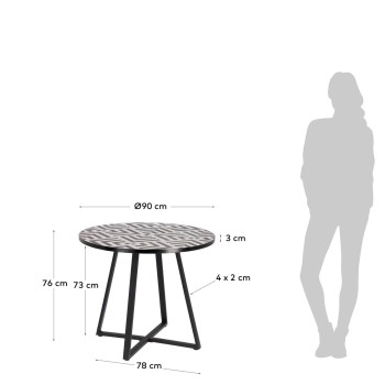 Tella-Tisch Ø 90 cm