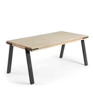 Tavolo Thinh 160 x 90 cmero legno acacia natural