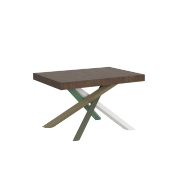 Volantis Color 4/A Table P.90 - Ausziehtisch 130/390x90 cm Volantis weiße Esche mehrfarbige Beine 4/A