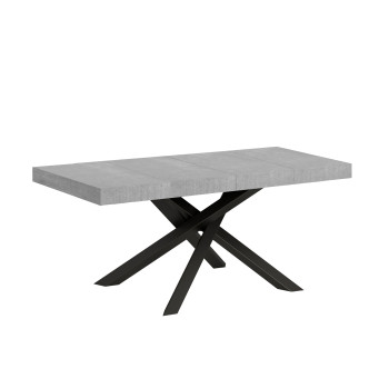 Volantis Premium Tisch mit anthrazitfarbenen Beinen P.90 - Ausziehbarer Tisch 140/244x90 cm Volantis Premium Weißesche mit anthrazitfarbenen Beinen