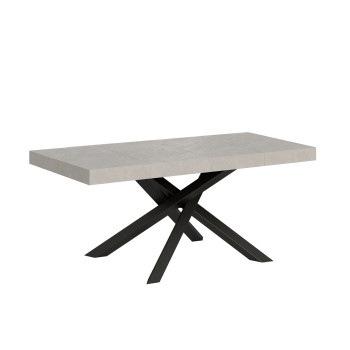 Volantis Premium Tisch mit anthrazitfarbenen Beinen P.90 - Ausziehbarer Tisch 140/244x90 cm Volantis Premium Weißesche mit anthrazitfarbenen Beinen