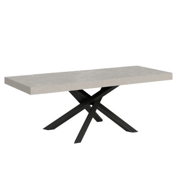 Volantis Premium Tisch mit anthrazitfarbenen Beinen P.90 - Ausziehbarer Tisch 160/264x90 cm Volantis Premium Weißesche mit anthrazitfarbenen Beinen