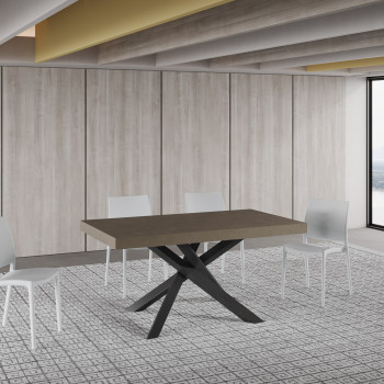 Volantis Premium Tisch mit anthrazitfarbenen Beinen P.90 - Ausziehbarer Tisch 160/264x90 cm Volantis Premium Weißesche mit anthrazitfarbenen Beinen