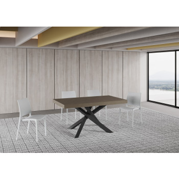 Volantis Premium Tisch mit anthrazitfarbenen Beinen P.90 - Ausziehbarer Tisch 160/264x90 cm Volantis Premium Weißesche mit anthrazitfarbenen Beinen
