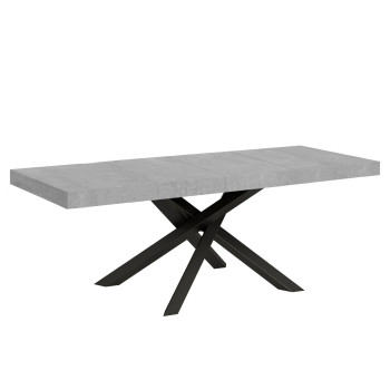 Volantis Premium Tisch mit anthrazitfarbenen Beinen P.90 - Ausziehbarer Tisch 180/284x90 cm Volantis Premium Weißesche mit anthrazitfarbenen Beinen