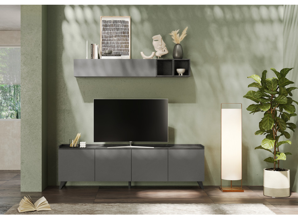 TRAY - niedriges Sideboard mit 4 Türen