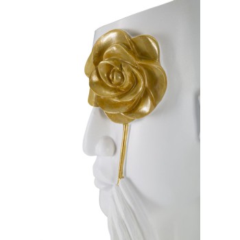 GESICHTSVASE MIT BLUME