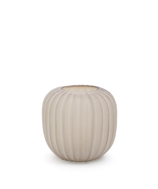 Lumia beige Glasvase 27 cm