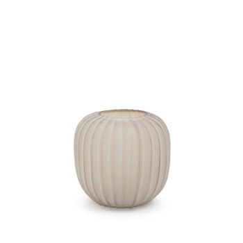 Lumia beige Glasvase 27 cm
