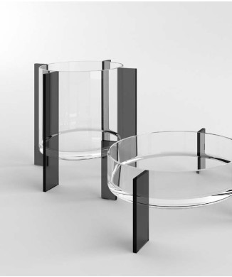 Glasvase FLY rund (S) ADRIANI & ROSSI