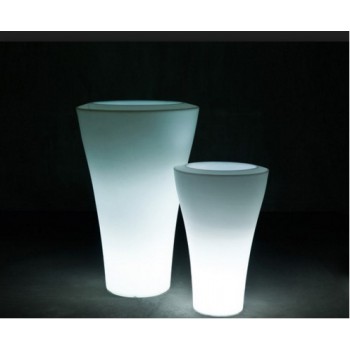 MING HOHE VASE MIT SERRALUNGA INNENLEUCHTE