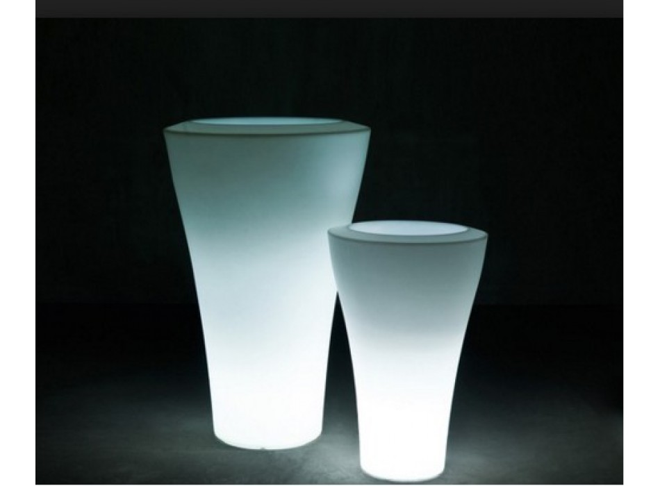 MING HOHE VASE MIT SERRALUNGA INNENLEUCHTE